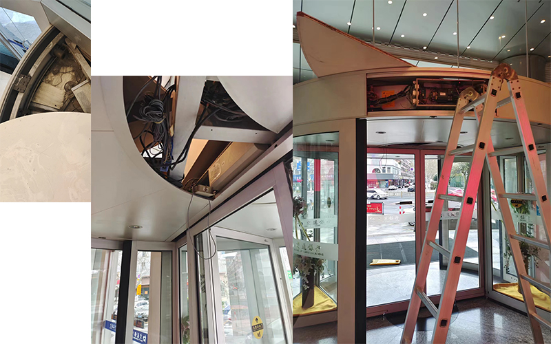 旋轉(zhuǎn)門保養(yǎng)-泰州銀行旋轉(zhuǎn)門煥新記