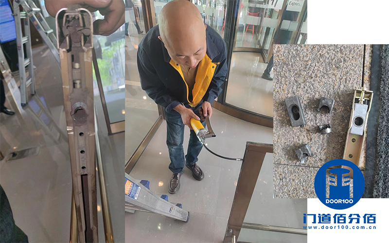 門區邊門維修案例之酒店地彈門維修服務