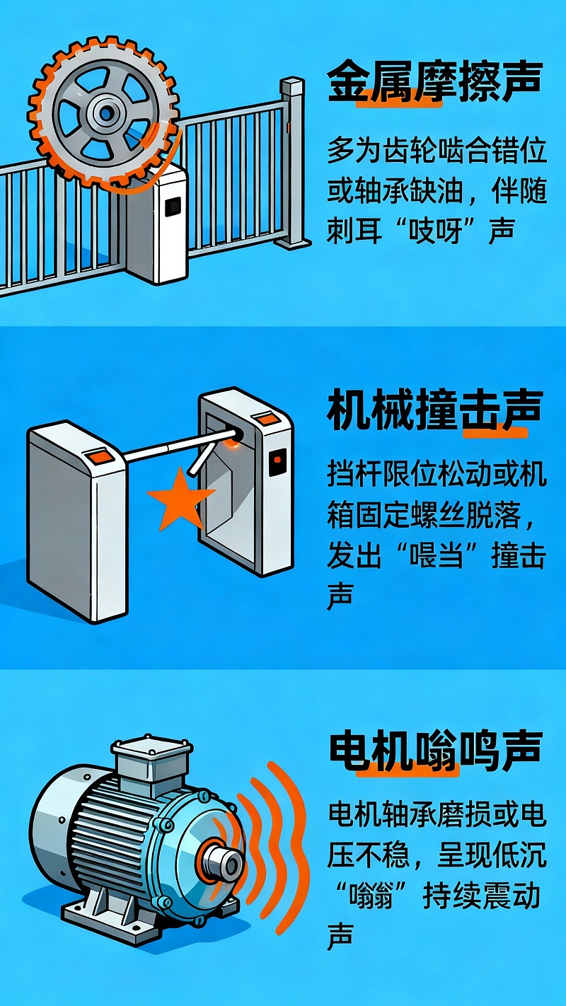 去水印閘機(jī)異響圖示