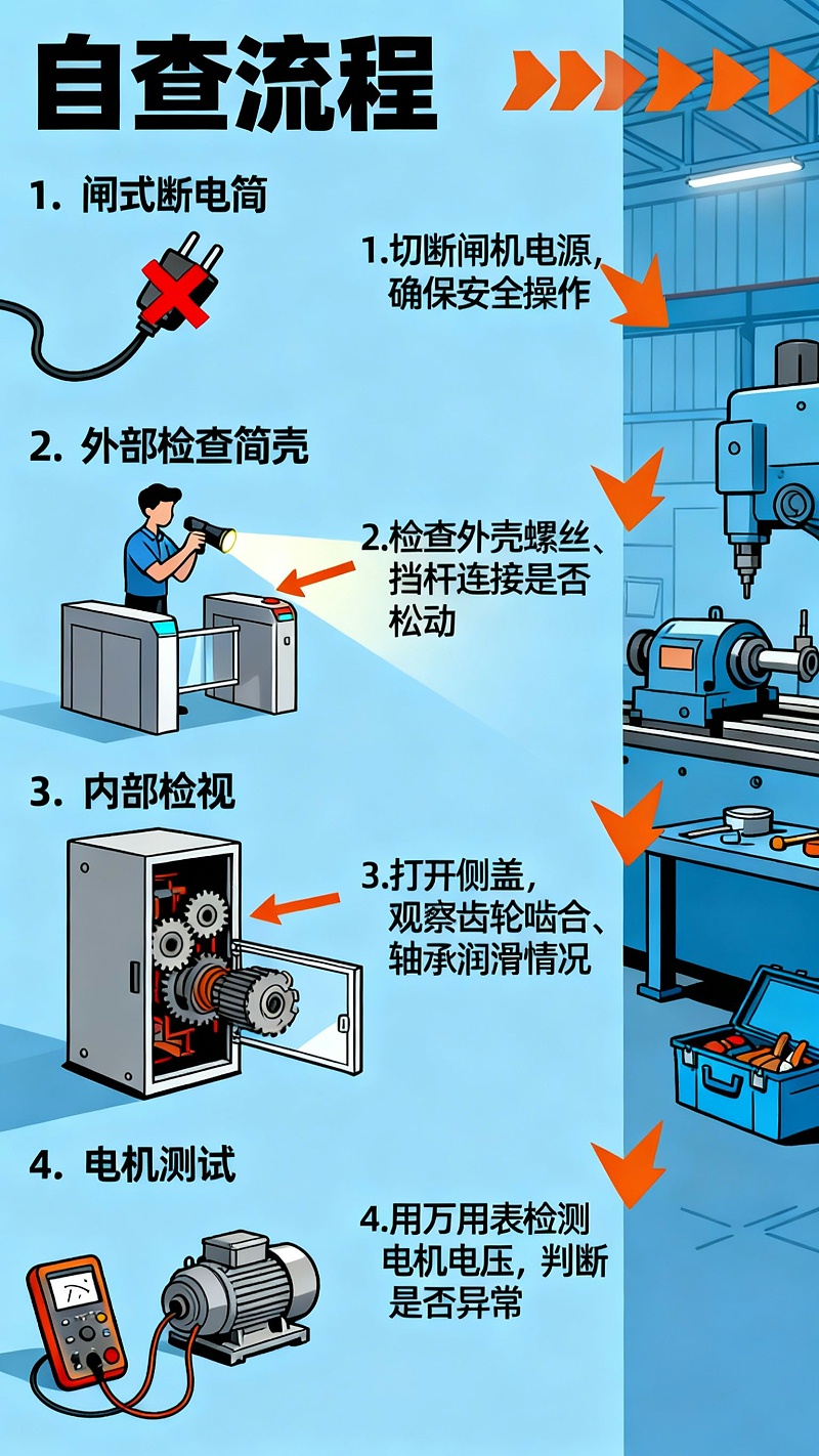 閘機(jī)自查流程無水印