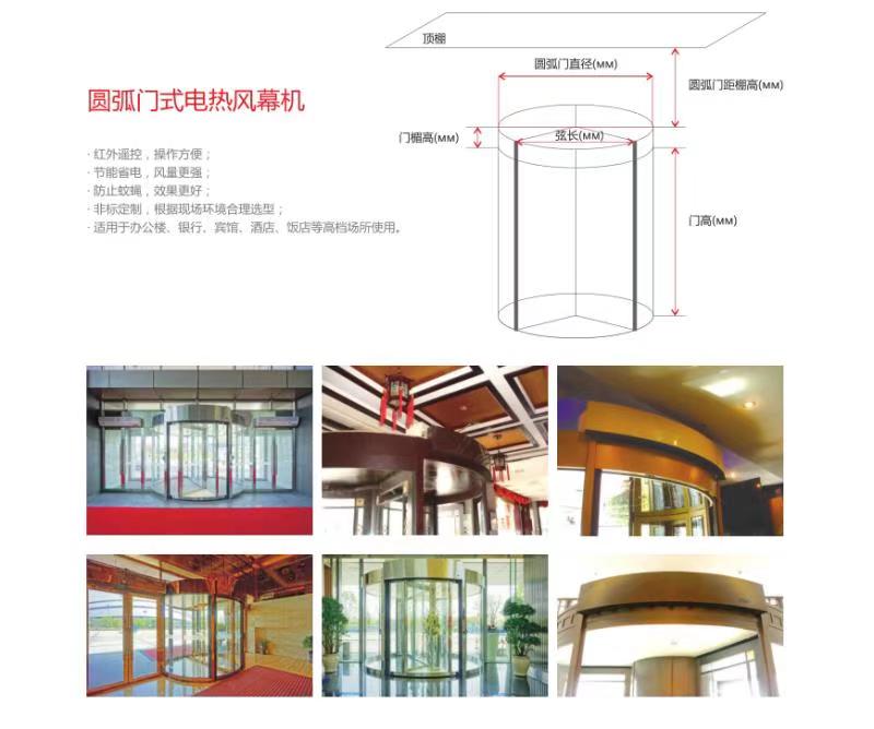 旋轉(zhuǎn)門熱風(fēng)幕機(jī)門道佰分佰定制