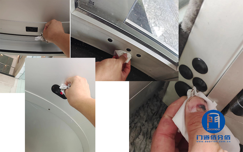 經典案例丨江蘇交通銀行保養自動旋轉門紀實