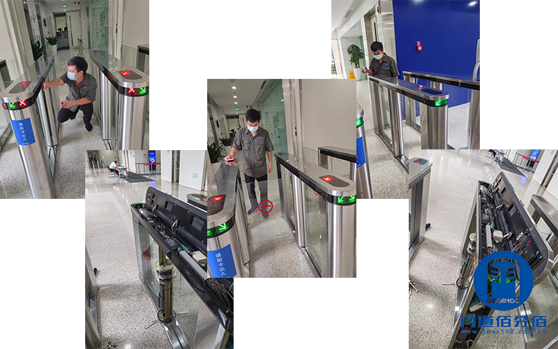 保養案例丨百度大廈寶盾速通門、旋轉門維保服務