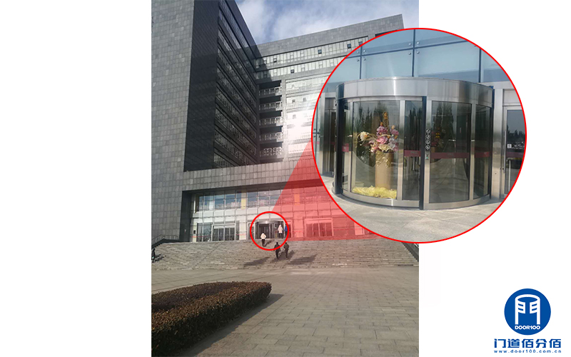 北京密云某大廈凱必盛自動旋轉門維修保養服務