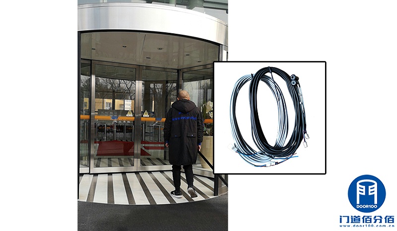 企業大樓自動旋轉門防夾對射電子眼維修更換服務案例