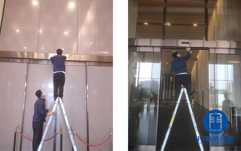 大廈門區旋轉門、自動門和平衡門保養案例