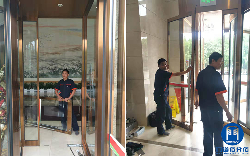 旋轉門邊門門扇拆卸