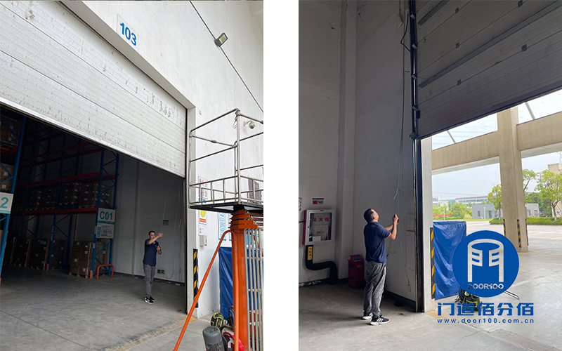 回顧：移動通信集團(tuán)下屬倉庫提升門維修案例