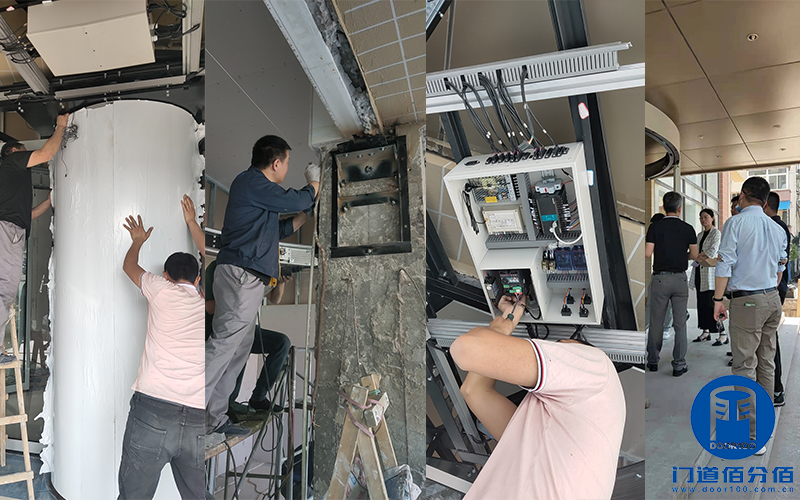 中國(guó)建材集團(tuán)旗下大廈兩翼自動(dòng)環(huán)柱旋轉(zhuǎn)門(mén)工程案例