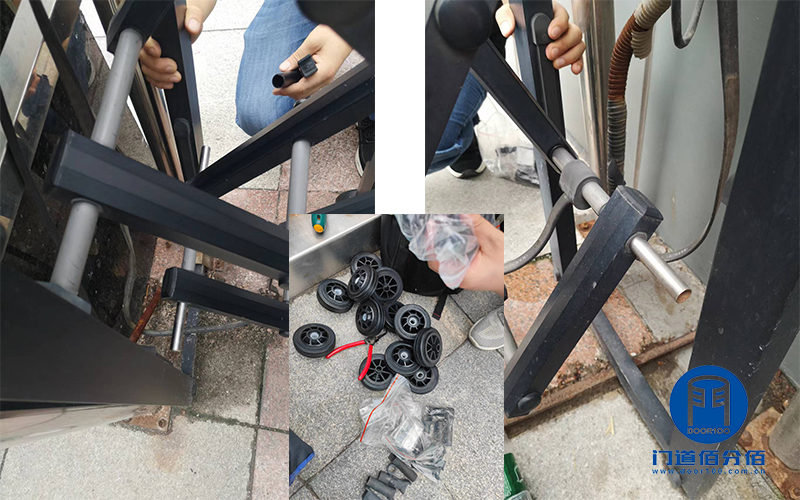 北京物業公司伸縮電動門/電動伸縮門故障維修紀實