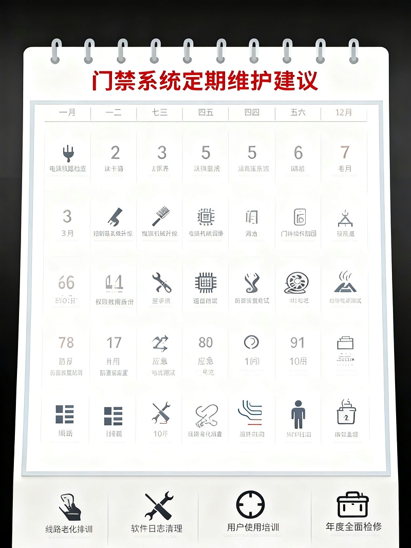 門禁維護(hù)日歷無(wú)水印